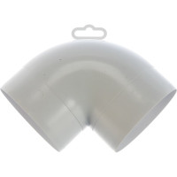 Колено круглое пластик 90, 100 мм ERA 10ККП 210-021