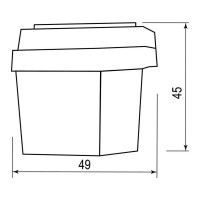 Датчик освещенности - фотоэлемент FERON SEN25 6А белый 22055