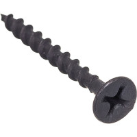 Саморез Качественный Крепеж 3,5х35 потай, крупная резьба, оксид 250 шт 0300363 КЧ