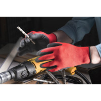 Нейлоновые рабочие перчатки с рельефным латексным обливом БЕРТА 280