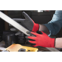 Нейлоновые рабочие перчатки с рельефным латексным обливом БЕРТА 280