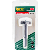 Сверло Форстнера с карбидными вставками 35 мм FIT IT 36528