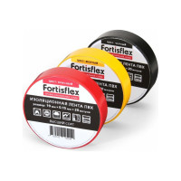 Изолента ПВХ FORTISFLEX 19 ммх0.15 ммх20 м черная 71236