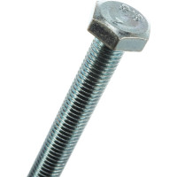 Болт Tech-Krep/Zitar DIN933 с шестигранной головкой, оцинкованный М10х120 + гайка + шайба 2 шт - пакет 136918