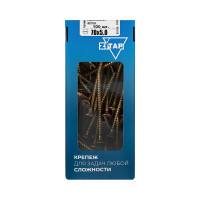 Универсальные саморезы 70x5,0 мм 100 шт желтые коробка с окном Zitar 102265