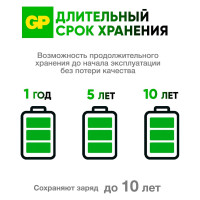 Литиевые дисковые батарейки GP Lithium CR2025 - 5 шт., CR2025-7CR5 CR2025-7CR5 15783891