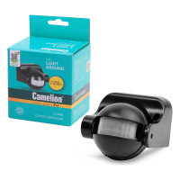 Электронный сенсор включения освещения Camelion LX-39/Bl, черный, настенный, 180 6447