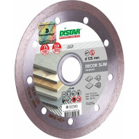 Диск алмазный сплошной по керамике Decor Slim (125х1.2х22.2 мм) для УШМ DiStar 11115427010