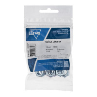 Гайка DIN934 шестигранная оцинкованный М10 18 шт Zitar 103027