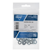 Шайба DIN125а плоская оцинкованный М6 40 шт Zitar 103044