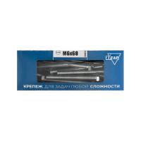 Болт DIN933 с шестигранной головкой оцинкованный М6x60 мм, 30 шт, коробка с окном Zitar 105206
