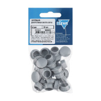 Декоративная заглушка 14 мм, светло-серая, 30 шт, пакет Zitar 108889