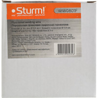 Проволока сварочная порошковая флюсовая (0.8 мм; 0.9 кг) Sturm WW0801F