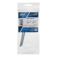 Сантехнический болт DIN 571, оцинкованный, 6x120 мм, 2 шт. в пакете Zitar 103879