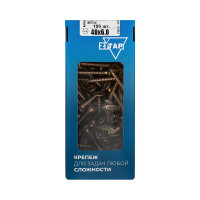 Универсальные саморезы, желтые, 40x6,0 мм, 100 шт., коробка с окном Zitar 102269