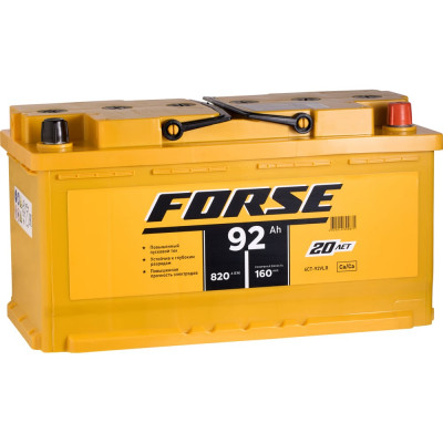 Аккумуляторная батарея FORSE 6ст-92 VLR 0 820A 592120050