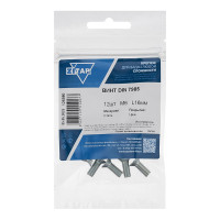 Винт Zitar DIN7985 с полукруглой головкой оцинкованный М6x16, 12 шт. (пакет) 126580