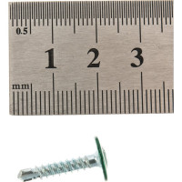 Саморез ПШC КРЕП-КОМП сверло 4,2х19 RAL6005 1000шт пшс196005