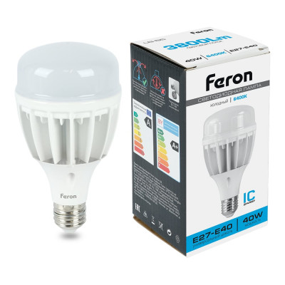 Светодиодная лампа 40W 230V E27 6400K Feron LB-65 25538