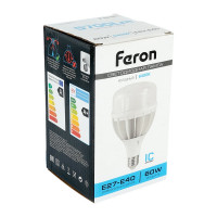 Светодиодная лампа 60W 230V E40 6400K Feron LB-65 25782