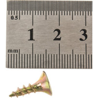 Саморез ШУж с потайной головкой 5,0x16 мм, 20 шт., пакет Zitar 136372