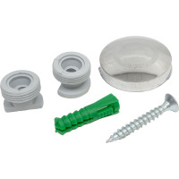 Зеркалодержатель d28мм пласт. хром 4 шт - пакет Zitar 127534