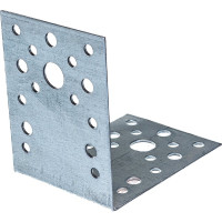 Уголок крепежный оцинкованный 90x90x65x2,0 мм, накл. Zitar 124407