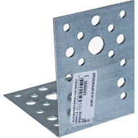 Уголок крепежный оцинкованный 90x90x65x2,0 мм, накл. Zitar 124407