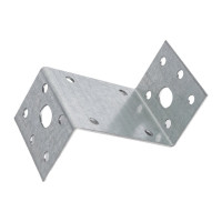 Крепежный Z-образный уголок Tech-Krep оцинкованный 45х90х45х65х2,0 мм - накл. 124398