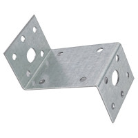 Крепежный Z-образный уголок Tech-Krep оцинкованный 45х90х45х65х2,0 мм - накл. 124398