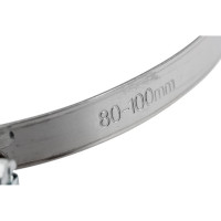 Обжимной хомут из нержавеющей стали 80x100 мм, 2 шт, ярлык Zitar 104053