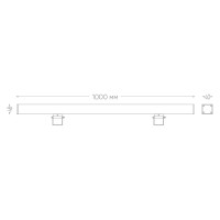 Светодиодный линейный прожектор FERON LL-889 18LED 6400К, 1000х40х48mm, 18W 85-265V, IP65 32200