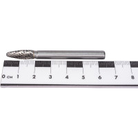 Борфреза твердосплавная тип H форма пламени (6х18 мм; хвостовик 6 мм) MESSER H0618M06