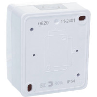 Розетка ЭРА Эксперт 11-2401-01 2P+E IP54, 16АХ-250В, ОУ, белый Б0020712