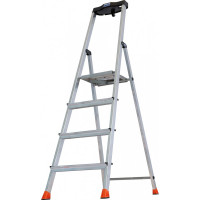 Свободностоящая стремянка Krause MONTO SAFETY 2К заглушки, 4 ступени 128942
