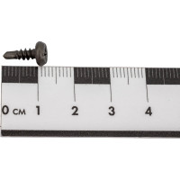 Саморез Качественный крепеж 3,5х9,5 чёрная полусфера сверло 300067 КЧ