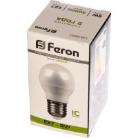 Светодиодная лампа FERON 9W 230V E27 4000K, LB-550 25805