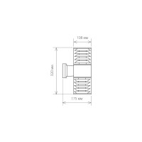 Садово-парковый светильник Elektrostandard 1407 TECHNO серый a032621