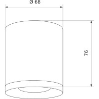 Светодиодный стационарный светильник Elektrostandard DLR024 6W 4200K белый матовый a039017