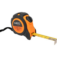 Рулетка NEO Tools стальная лента 3 м x 16 мм c автостопом 67-203