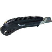 Нож с отламывающимся лезвием, 18 мм, фиксатор Top Tools 17B328