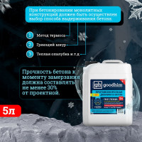 Комплексная противоморозная добавка с пластификатором Goodhim Frost Premium (-25 градусов; 5 л) 95430