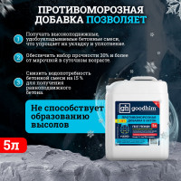 Комплексная противоморозная добавка с пластификатором Goodhim Frost Premium (-25 градусов; 5 л) 95430