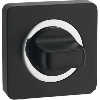 Квадратная завертка к ручкам Ренц чёрный/хром INBK 02 B/CP