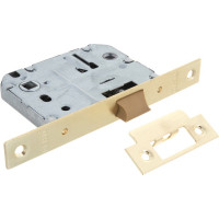 Сантехническая защелка Ренц с корпусом, латунь блестящая INLB 2070 B