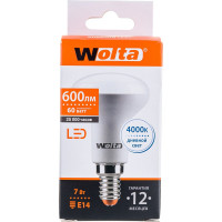 Светодиодная LED лампа Wolta 7Вт, 4000K Дневной свет, цоколь E14, 600 лм 25S50R7E14