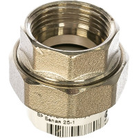 Комбинированная разъемная муфта (американка) PRO AQUA PP-R ВР белая d-25 мм 1" PA20015b