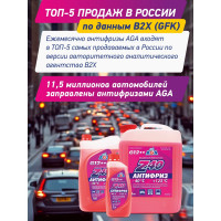 Антифриз, красный -40С AGA AGA002Z