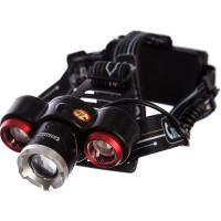 Налобный фонарь Следопыт Смит, 3L zoom, аккум, 220B+12B PF-PFL-HL29
