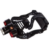 Налобный фонарь Следопыт Смит, 3L zoom, аккум, 220B+12B PF-PFL-HL29